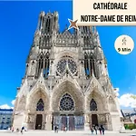 Lys - Ideal Pour Familles & Amis - Hypercentre - Vue Fontaine Sube Et Cathedrale - Wifi - Machine A Laver - Gare, Cathedrale De Reims, Commerces, Restaurants & Transports En Commun Accessibles A Pied En Moins De 10 Minutes * Reims